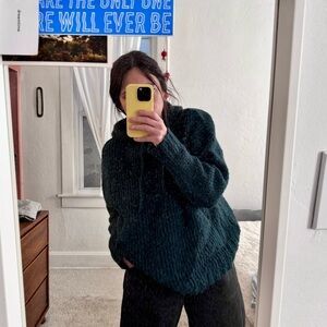 Zara Forest Green Knit Sweater